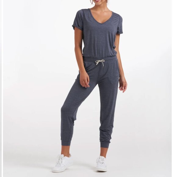 Vuori Pants - Vuori All Day Jumpsuit Azure Heather M